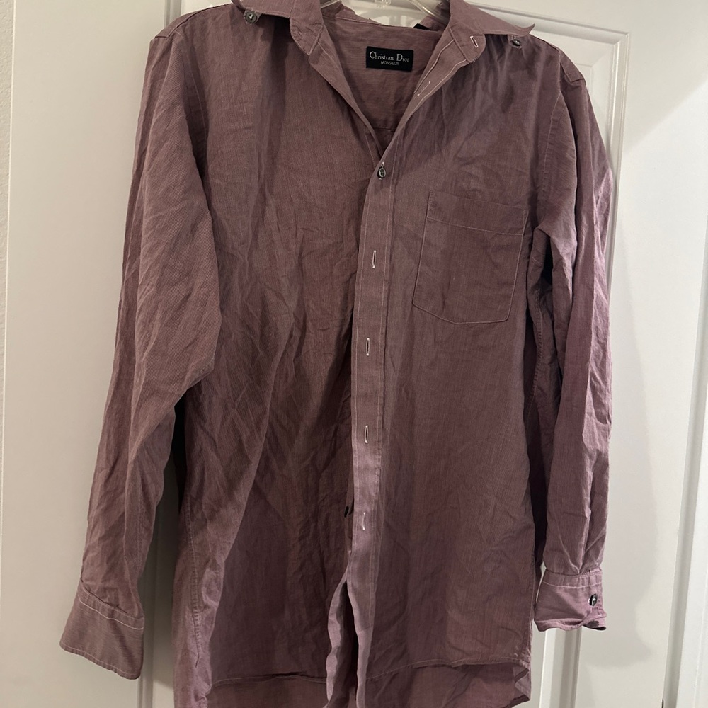 Dior Mauve Striped Shirt